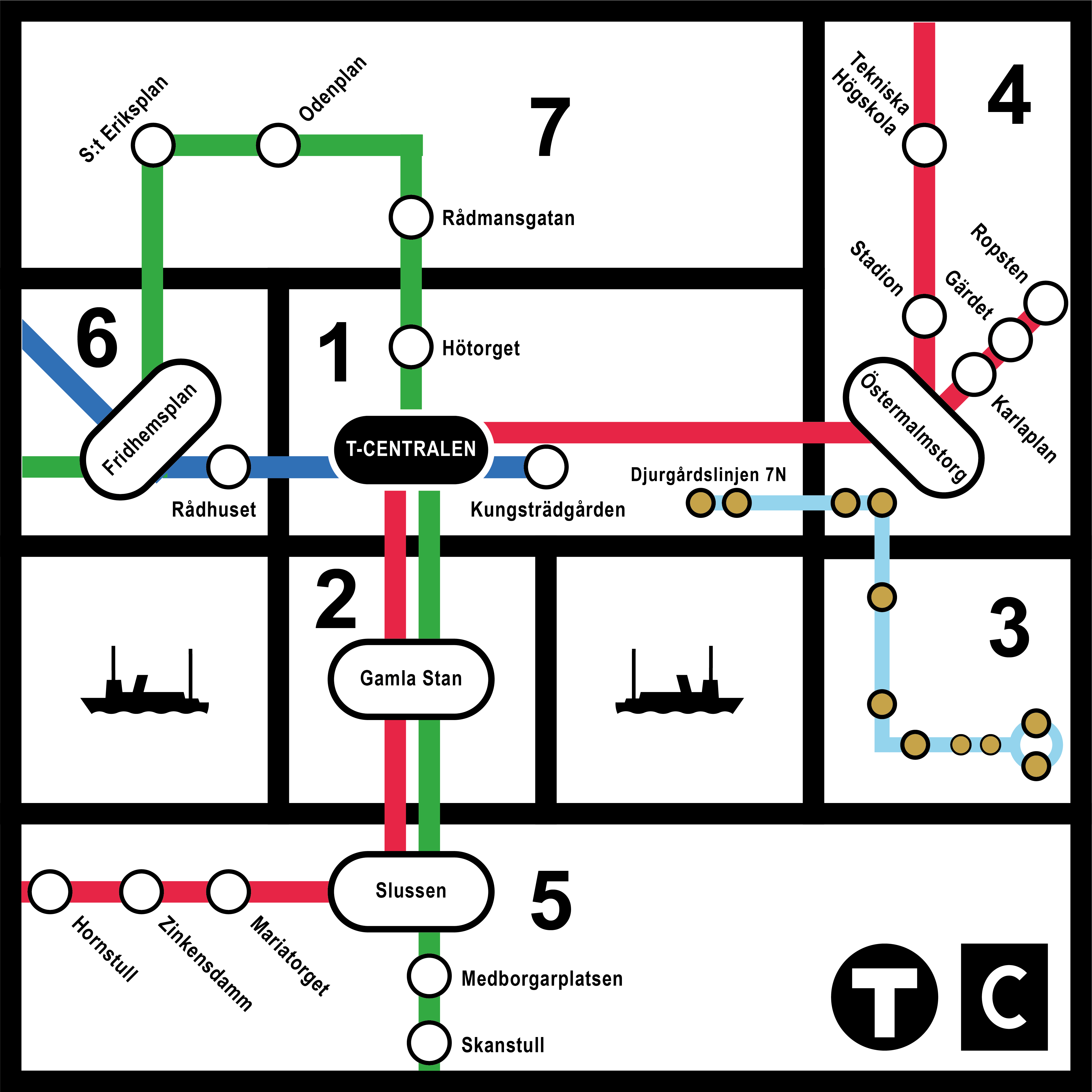 Stockholms Tunnelbana - Subway - Metro